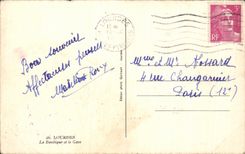 CPA Lourdes the Basilica And Gave