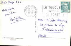 Playa de CPA Touquet Paris debajo de la madera