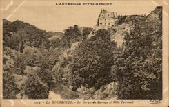 CPA Picturesque Auvergne Bourboule Falls Of the Stopping And Peironnel Villa