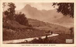 CPA Surroundings Of Evian the Tooth D' Oche