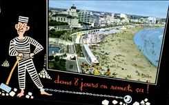 CPSM Sands of olonne Prison prisoner Bagne Convict