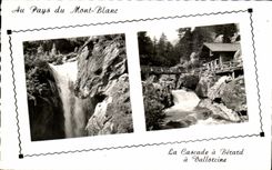 CPA the Cascade has Becard has Valloccine Mont Blanc