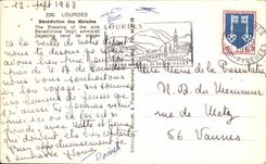 CPSM Lourdes the Basilica Blessing of the patients