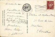 CPA Castle De Malmaison Western Frontage On the Gardens