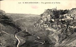 CPA Rocamadour Vue Generale Et La Vallee