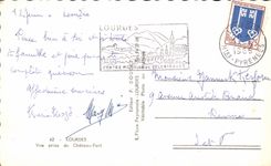 CPA Lourdes Seen from Of the Castle Fort