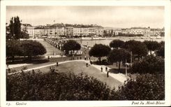 CPA Geneva Bridge Of Mont Blanc