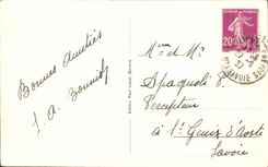 CPA Geneva Bridge Of Mont Blanc