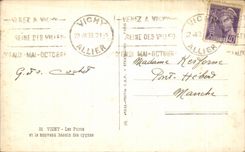 CPA Vichy Les Parcs et le nouveau bassin des cygnes