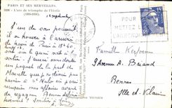 CPA Paris and Its Wonders Arc de Triomphe of Etoile