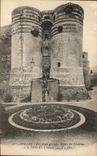 CPA Angers the Two Large ones Tours of the Castle and the Gate of the Fields