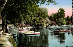 CPA Enghien Les Bains In corner of the lake