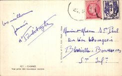 CPA Cannes Seen from Of the New Gardens