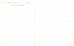 CPA Goethehaus Frankfurt Am Hand Zimmer Der Mutter Goethe