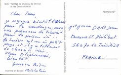 CPM Territet Le Chateau De chillon Et Les Dents Du Midi