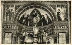 Idiota Affresco Del Bergognone de Pavia Testata Del Transetto de los Di de CPA Certosa