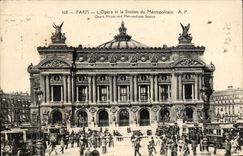 opera de CPA Paris y Station Of el subterraneo de la opera del subterraneo