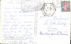 CPA Lourdes the Luminous Reason With Entrance For the Cave