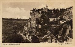 CPA Rocamadour Vue prise du Causse