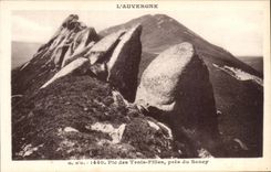 CPA Auvergne Peak of the Three Girls close to Sancy