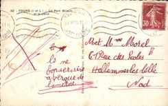 CPA Tours Le Pont Wilson et la Loire