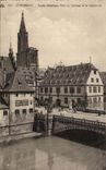 CPA historical Strasbourg Museum Bridge of the Corbel and the Cathedral