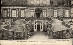 CPA Palais De Fontainebleau the Staircase Of the Horseshoe