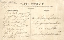 CPA Palate De Fontainebleau Frontage On the Court Of the Good-byes