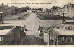 CPA Fontainebleau court Of the Good-byes Seen Of the Terrace