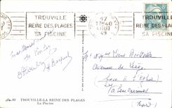 CPA Trouville the Queen Of the Beaches the Swimming pool