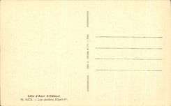 CPA Niza los jardines Albert 1r