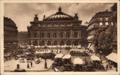 CPA Paris while Strolling Place of Opera