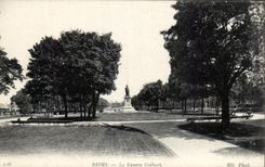 CPA Rheims the Colbert Public garden