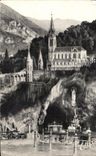 CPA Lourdes the Basilica and the Miraculous Cave