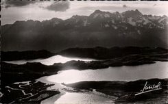 CPA Alpe D' Huez the Lake Besson the Black Lake And Belledonne
