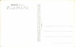 CPA Orleans the Place Of Martrai And Statue Of Jeanne d' Arc