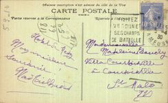 Osario provisional Of de CPA los campos de batalla De Verdun Militaria