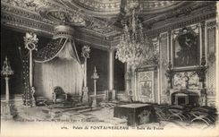 CPA palate De Fontainebleau throne room
