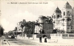 Santo Jorte del bulevar de CPA Royan hacia Royan