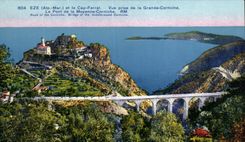 CPA Eze and the Cape Ferrat Seen from of the Large Cornice the Bridge of the Average Cornice