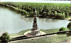 CPA Plane With the Top Of the Pagoda De Chanteloup Drill D' Amboise Historic building