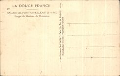 CPA Palate of Fontainebleau Loggia of Madam de Maintenon
