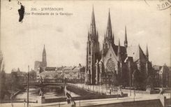 CPA Strasbourg Protestande Church of the Garrison