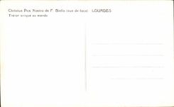 CPA Christus Pax Nostra of F Rod Lourdes Tresord Unique in the World