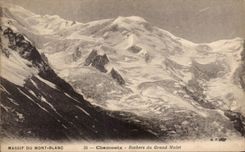 CPA Massif Du mont Blanc Chamonix Rochers du Grand Mulet