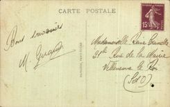 CPA Versailles Panorama of the Castle and the Gardens Panoramic view off the Castle and the Gardens