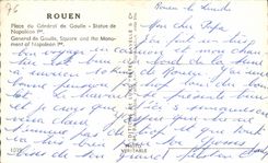 CPA Rouen Places the General one of Gaulle Statue of Napoleon