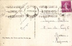 CPA Lourdes the Basilica the City and the Peak of Jer