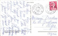 CPSM Enghien Les Bains la caminata del embarcadero y el casino