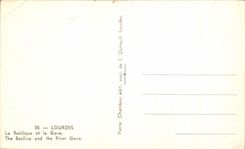 CPA Lourdes the Basilica and Gave